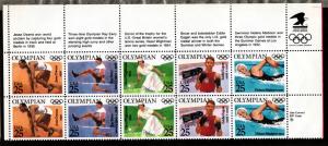 U.S. Mint NH Olympic Corner Strip!