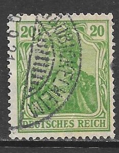 Germany 121: 20pf Germania, used, F-VF