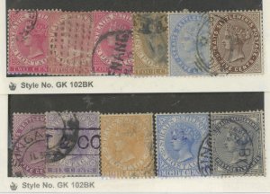 Straits Settlements #41-51 Used