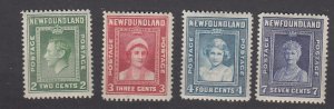 J39736, JL Stamp 1938 newfoundland set mh #245-8royality
