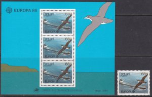 Portugal / Madeira, Fauna, Birds, EUROPA MNH / 1986