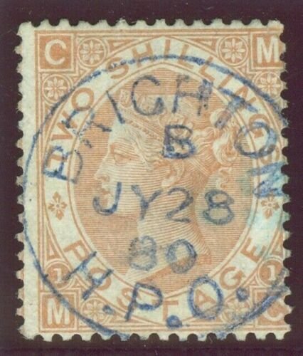 SG 121 2/- brown. A superb used example, cancelled with an upright Brighton... 