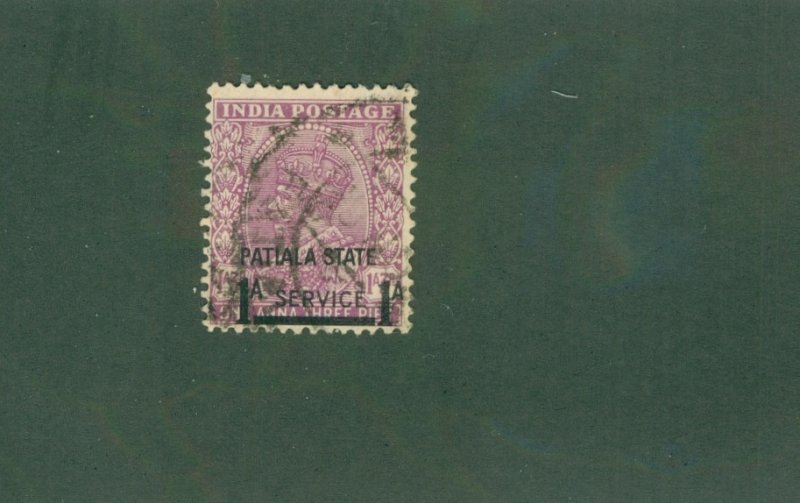 INDIA - PATIALA STATE 058 USED CV$ 5.25 BIN$ 2.25