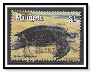 Malaysia #179 Leatherback Turtle Used