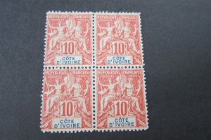 Ivory Coast 1900 Sc 6 MH - counterfeit