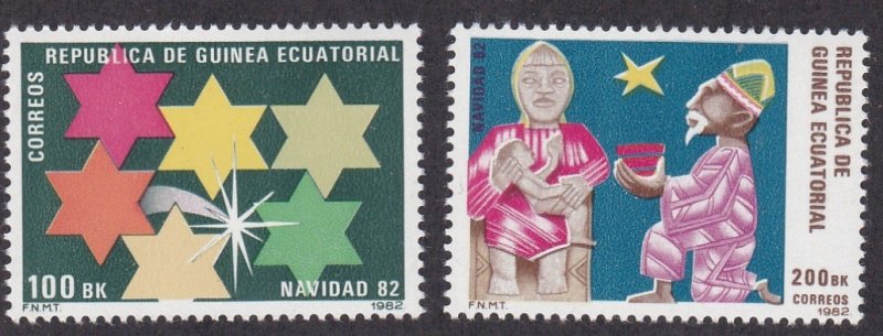 Equatorial Guinea # 63-64, Christmas, NH, 1/2 Cat.