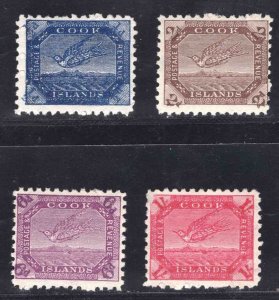 MOMEN: COOK ISLANDS SG #11/20 1896-1900 MINT OG H £91 LOT #66701