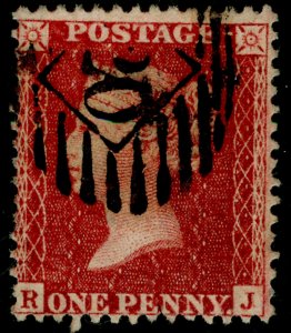 SG41, 1d dp rose-red, LC14, USED. Cat £20. RJ