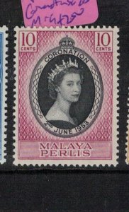 Malaya Perlis SG 25 QEII Coronation MOG (10eoz)