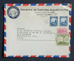 1950 Medellin Colombia Cleveland Ohio Tanning Leather Industry Advertising Cover