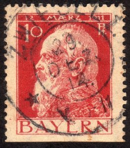 1911, Bavaria 10pf, Used, Sc 79