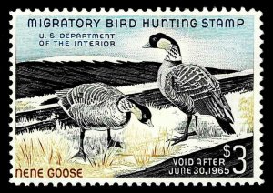 RW31 MINT FEDERAL DUCK STAMP OF 1964 - OGNH - VF - CV$100.00 (ESP#1232)