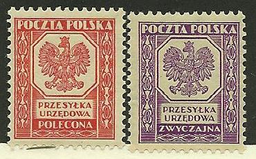 Poland # O17-18, Mint Never Hinged