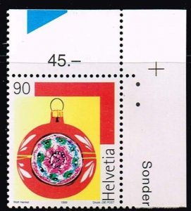 Switzerland 1999,#1062 MNH. Christmas Glitter Ball