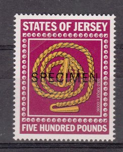 Jersey Royal Court Revenue £500 stamp - Specimen overprint