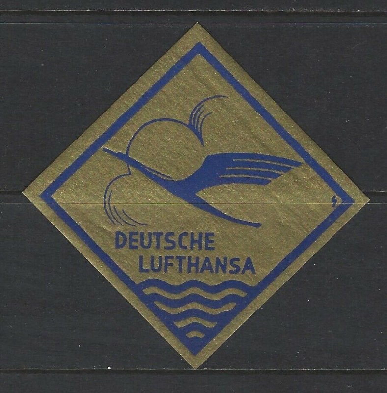 1950 DEUTSCHE LUFTHANSA POSTER STAMP MLH