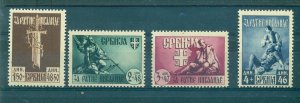Serbia - Sc# 2NB27a-28b. 1943 War Memorial. Thick Paper From Sheet. MNH $130.00.