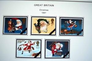 COLOR PRINTED GREAT BRITAIN 1990-1999 STAMP ALBUM PAGES (58 illustrated pages)