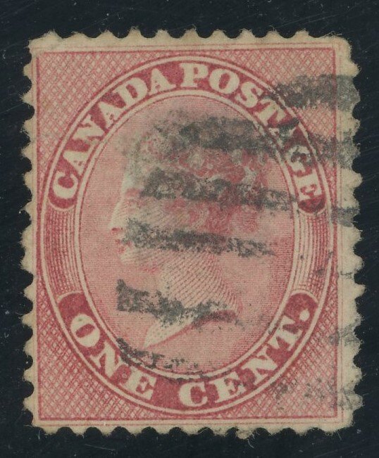 Canada - 14 - 1 cent rose - F/VF App used but with faults