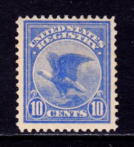 USA — SCOTT F1 — 1911 10¢ EAGLE REGISTRATION STAMP — MH — SCV $80