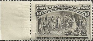 # 237 Black Brown Mint Never Hinged Columbus Presenting Natives SCV-250.00