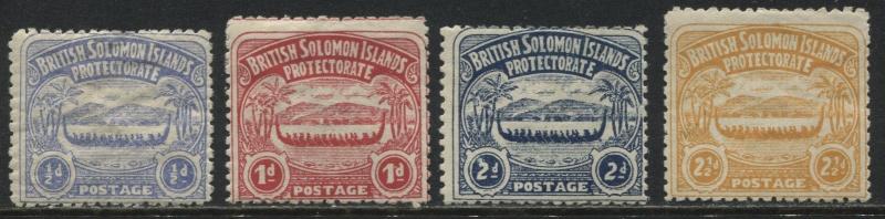 Solomon Islands 1907 1/2d to 2 1/2d values mint o.g.