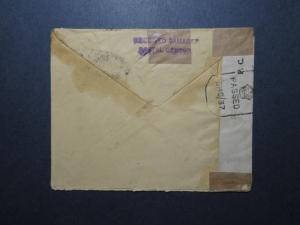 India 1944 Uprated Censored Cover to USA (II) - Z11684