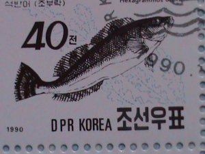 ​KOREA 1990 SC#2951-5  BEAUTIFUL LOVELY OCEAN FISHES-CTO SHEET-VERY FINE