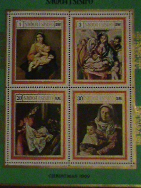 ​SAMOA-STAMP- 1969- CHRISTMAS PAINTING MINT NOT HING S/S SHEET. LAST ONE