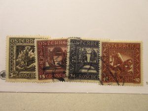 AUSTRIA Scott B71, B73, B75, B76, USED Cat $4.05