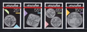 Aruba 32-35 MNH, Aruban Coins Set from 1988.