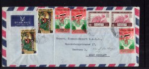 Iraq to Hamburg,Germany 1950 Airmail Cover