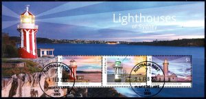 Australia 2018 Lighthouses of Sydney Miniature Sheet CTO