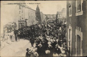 Postcard Cande Maine et Loire, Cavalcade of 1906, Music by Segré