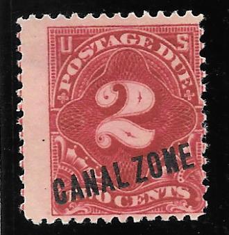 Canal Zone Scott #J2  Mint 2c Postage Due O/P 2019 CV $250.00