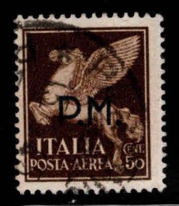 ITALY Scott MC1 Military Airmail P.M. = Posta Militare 1943 overprint Used