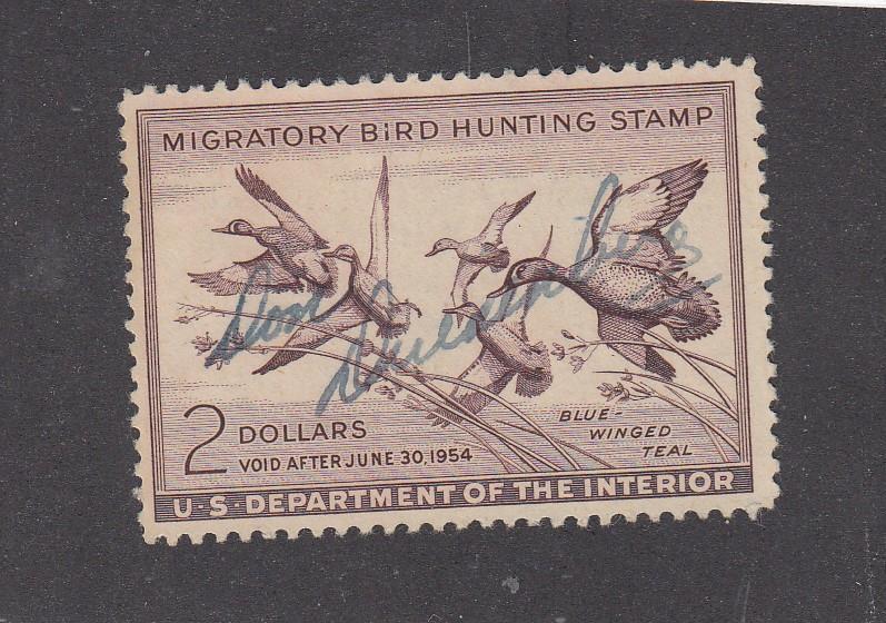 USA # RW 21 VF-MNG HUNTING PERMIT STAMP $2 CAT VALUE $20+SIGNED