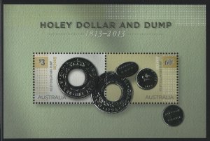 Australia 2013 MNH Sc 4007 Holey dollar, dumps Early Coins Sheet