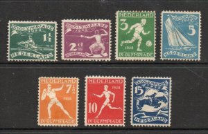 Netherlands - Sc# B25 - B31 MH/MLHH           /          Lot 0324096