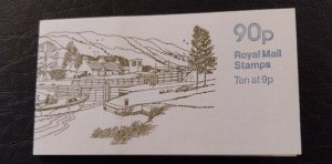 FG5a 1978 ''British Canals No.4'' Caledonian 90p Folded Booklet - good perfs