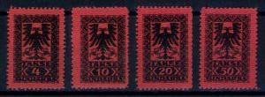 ALBANIA, FULL SET POSTAGE DUE STAMPS 1922, MINT NEVER HINGED