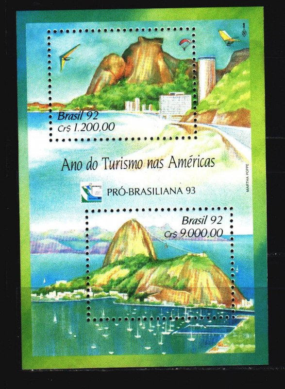 Brazil. 1992. bl91. Tourism. MNH.