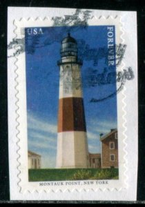 5621 (55c) Mid-Atlantic Lighthouses - Montauk Point SA. used on paper