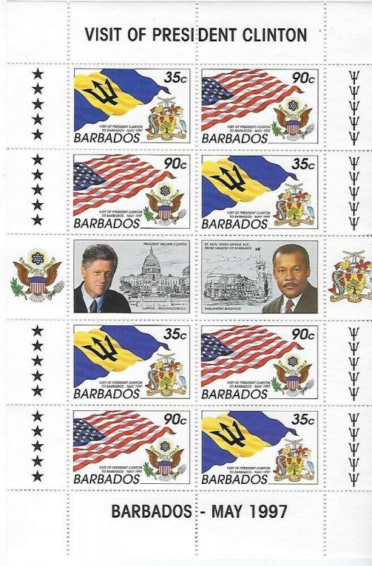 BARBADOS MNH SETS & SS FROM DEALERS ACCUMULATION SCV OVER $222.00 - Q117