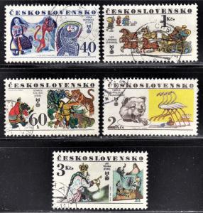 Czechoslovakia Scott 2130-34  complete set  F to VF CTO.