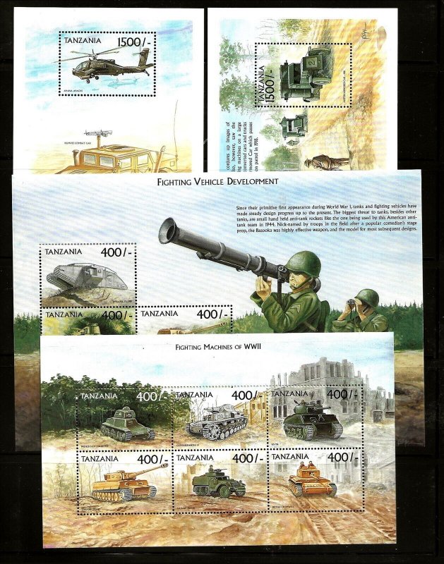 Tanzania Sc 2028-31 NH issue of 1999 - WORLD WAR II