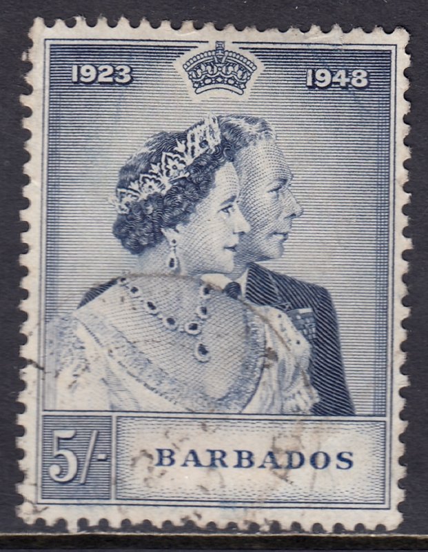 Barbados - Scott #211 - Used - Light crease LR - SCV $12.50