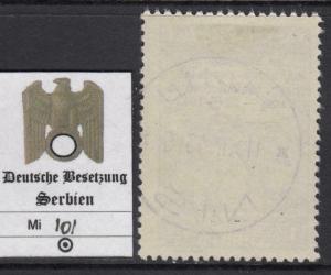 GERMANY - REICH 1941-1945 occ SERBIEN Mi 101 cat 75$ very fine used