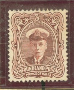 Newfoundland #106 Unused Single