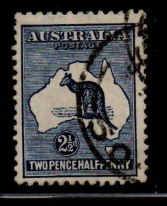 Australia Sc 46 1915 2 1/2d dark blue Kangaroo stamp used